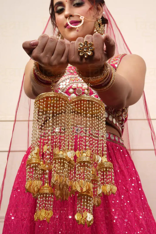 Vivaah Dori Bridal Kaleera With Beads Bangle