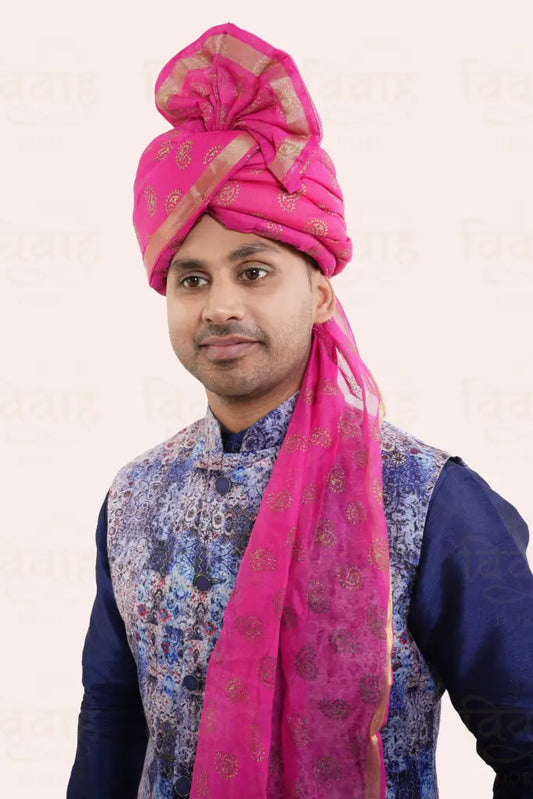 Vivaah Dori Chanderi Zari Pagdi For Wedding Barati