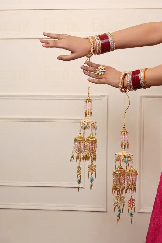 Vivaah Dori Meenakari Bridal Kaleera With Glass Beads