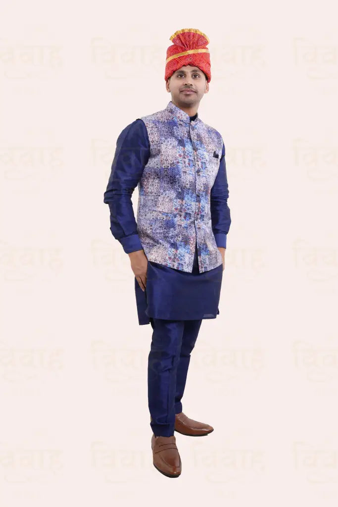 Vivaah Dori Printed Zari Pagdi For Wedding Barati